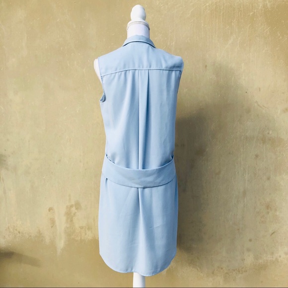ZARA trf light blue casual dress small - Picture 3 of 7